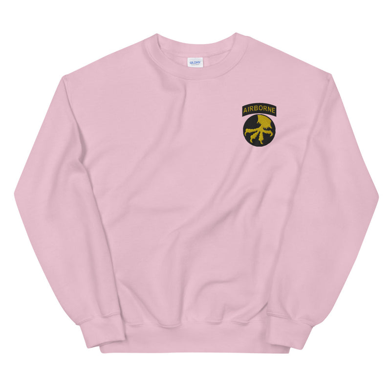 17th Airborne Division Unisex Sweatshirt - Light Pink