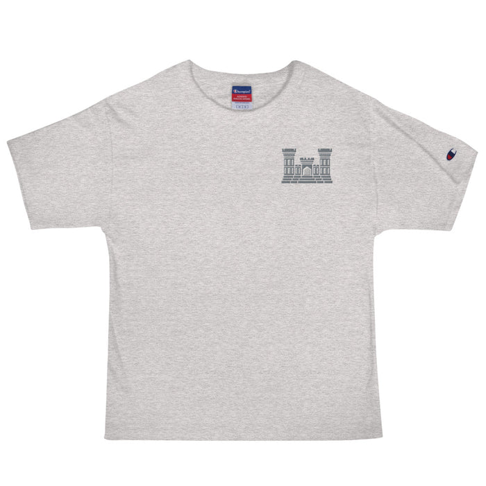 Combat Engineer Men's Champion T-Shirt - Oxford Grey Heather