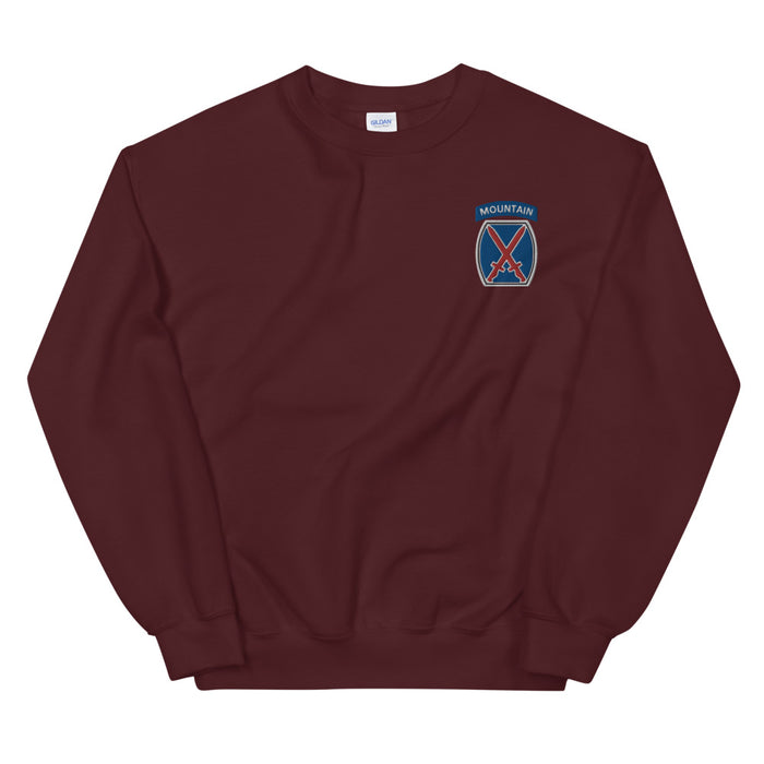 10th Mountain Division Unisex Sweatshirt - Maroon