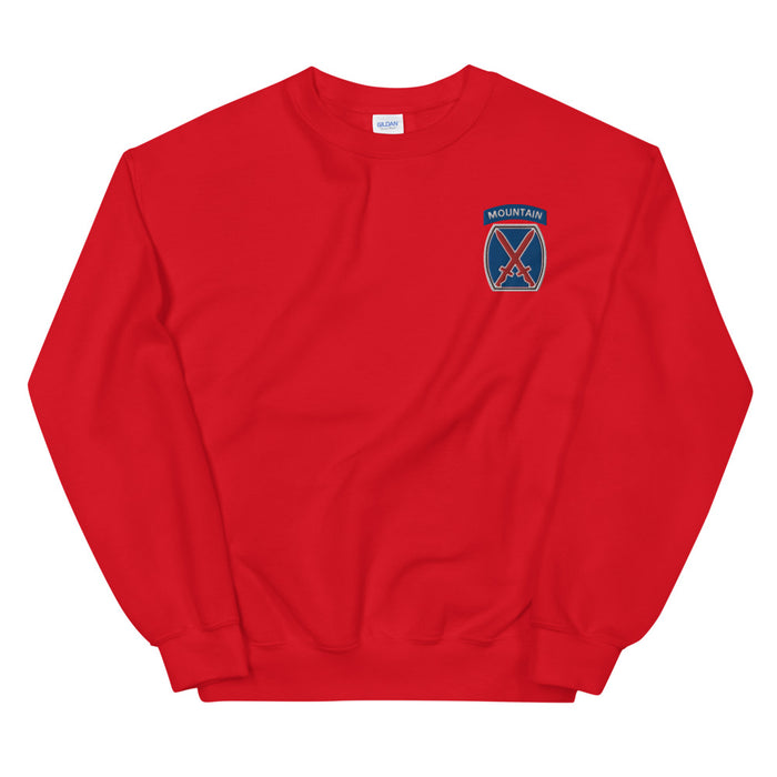 10th Mountain Division Unisex Sweatshirt - Red