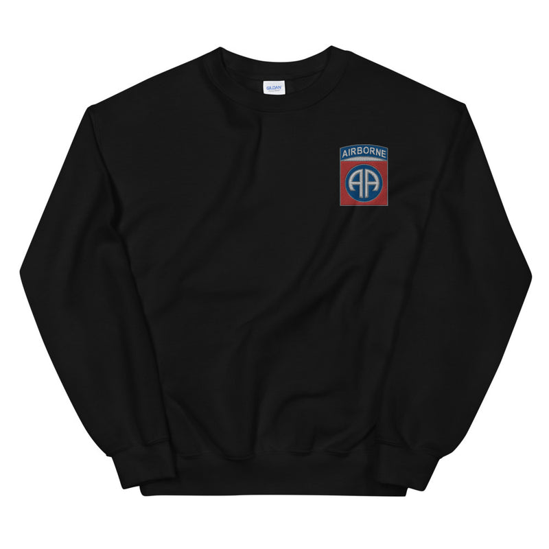82nd Airborne Unisex Sweatshirt - Black