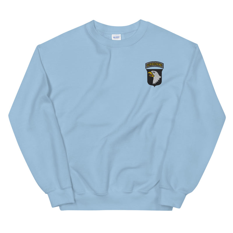 101st Airborne Unisex Sweatshirt - Light Blue