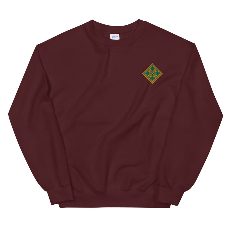 4th Infantry Division Unisex Sweatshirt - Maroon