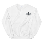 Senior Parachutist Unisex Sweatshirt - White