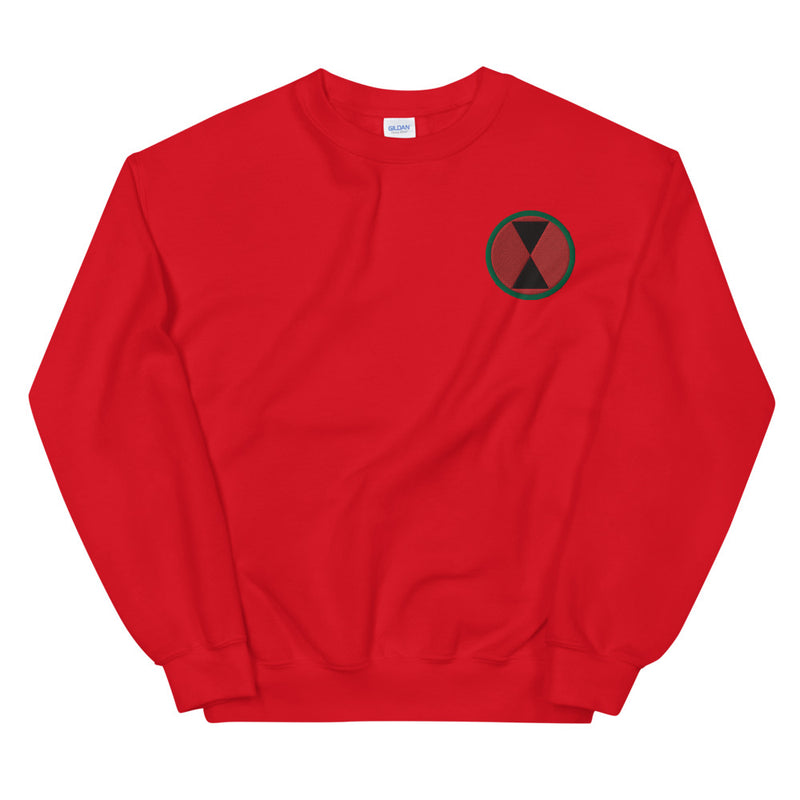 7th Infantry Division Unisex Sweatshirt - Red