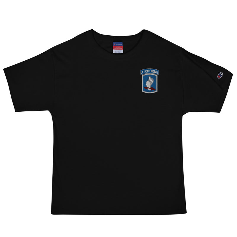 173rd Airborne Brigade Men's Champion T-Shirt - Black