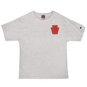 28th Infantry Division Men's Champion T-Shirt - Oxford Grey Heather