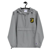 17th Airborne Division Graphite Champion packable jacket with a detailed embroidered logo.
