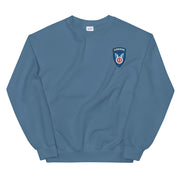 11th Airborne Division Unisex Sweatshirt - Indigo Blue