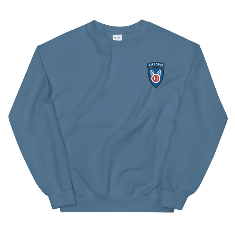 11th Airborne Division Unisex Sweatshirt - Indigo Blue
