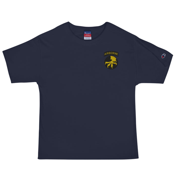 17th Airborne Division Men's Champion T-Shirt - Navy