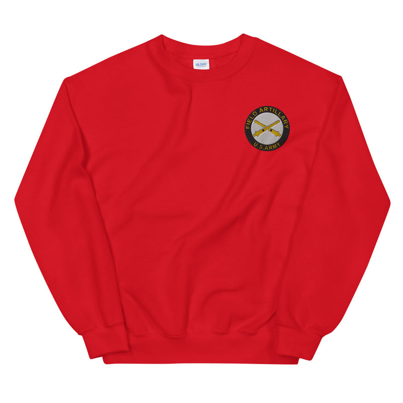 US Army Field Artillery Unisex Sweatshirt - Red