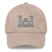 A stone colored Combat Engineer Hat with the logo on the front.  The hat has a curved visor and an adjustable strap at the back.