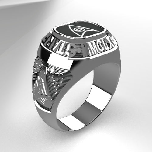 Star Fleet Academy Ring - Perspective View