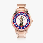 US Army National Guard-46mm Automatic Steel Strap Gold Watch