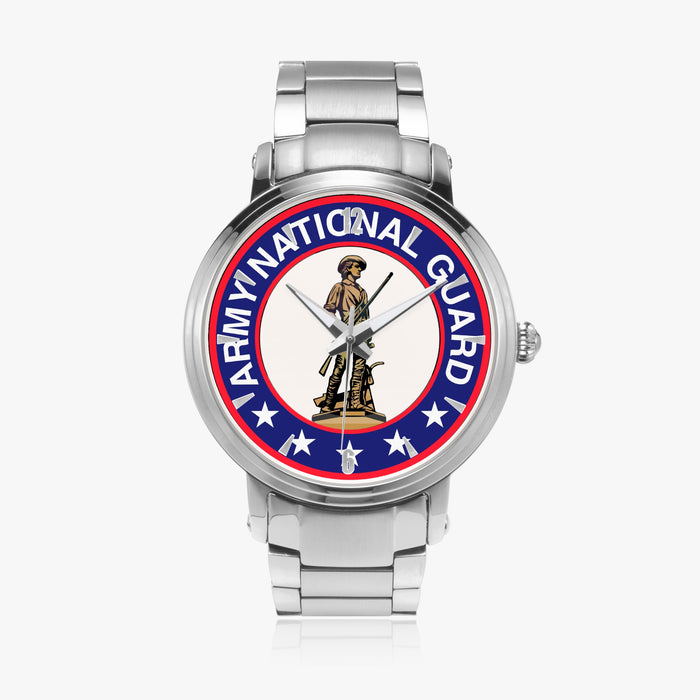 US Army National Guard-Steel Strap Automatic Watch