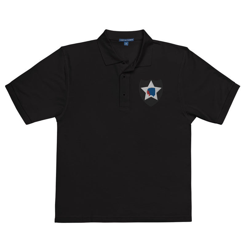 2nd Infantry Division Premium Polo Shirt - Black