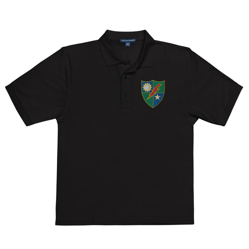 75th Ranger Regiment Premium Polo Shirt - Black