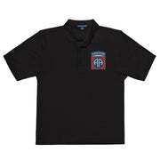 82nd Airborne Division Premium Polo Shirt - Black