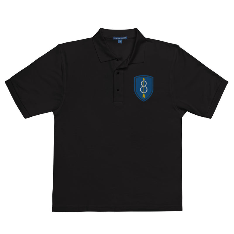 8th Infantry Division Premium Polo Shirt - Black