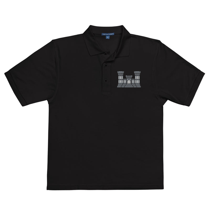 Combat Engineer Premium Polo Shirt - Black