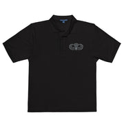 Basic Parachutist Premium Polo Shirt - Black