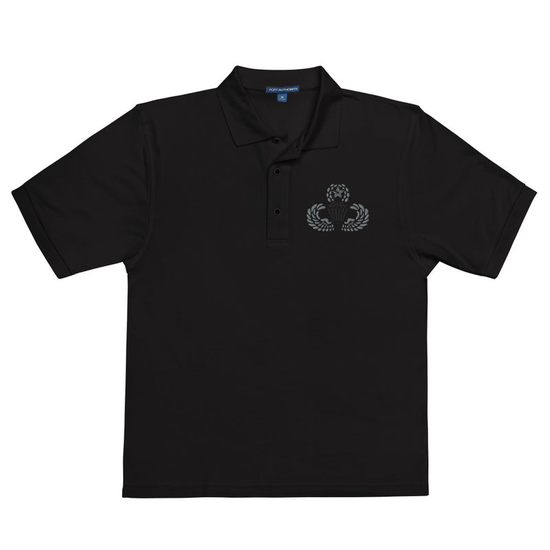 Master Parachutist Premium Polo Shirt - Black