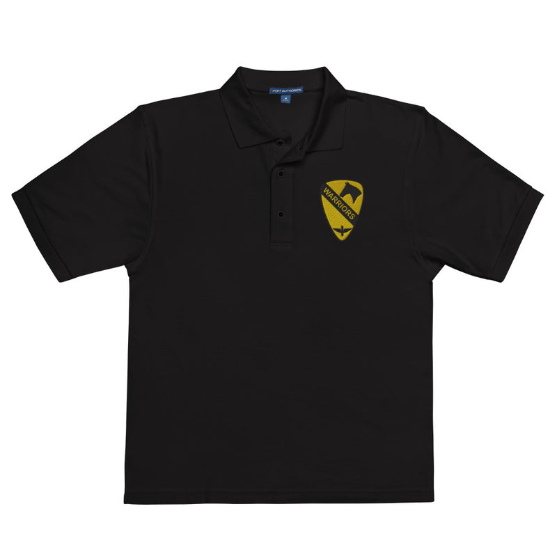 1st Air Cavalry Brigade Premium Polo Shirt - Black
