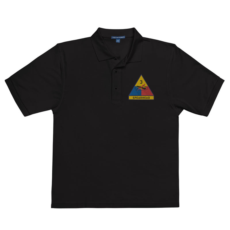 3rd Armored Division Premium Polo Shirt - Black