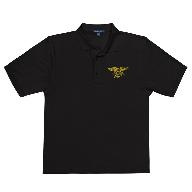 Navy Seals Premium Polo Shirt - Black