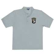 101st Airborne Premium Polo Shirt - Cool Heather