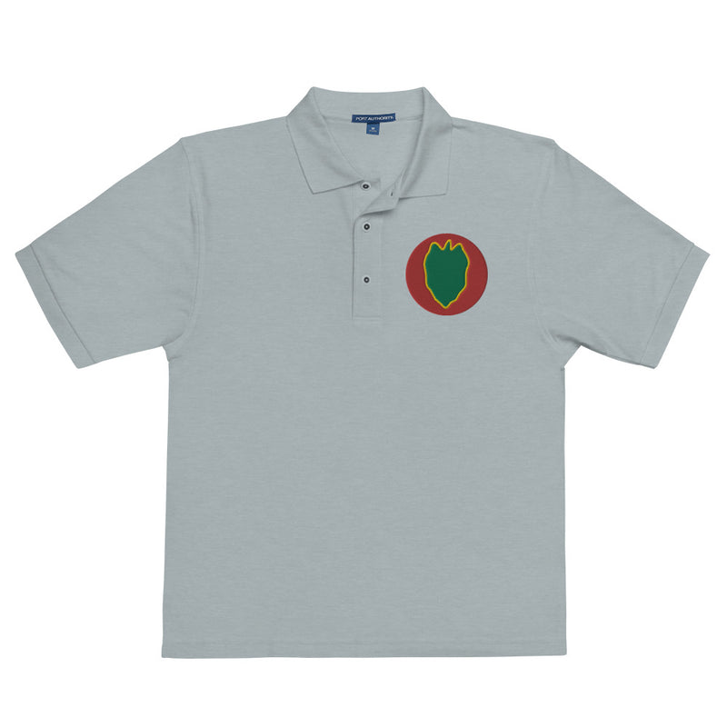 24th Infantry Division Premium Polo Shirt - Cool Heather