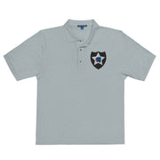 2nd Infantry Division Premium Polo Shirt - Cool Heather