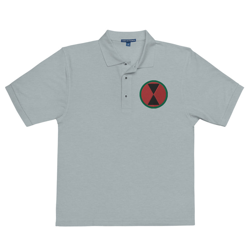 7th Infantry Division Premium Polo Shirt - Cool Heather