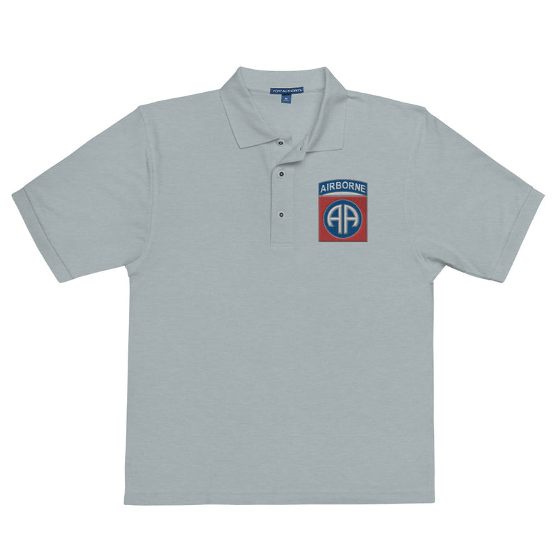 82nd Airborne Division Premium Polo Shirt - Cool Heather