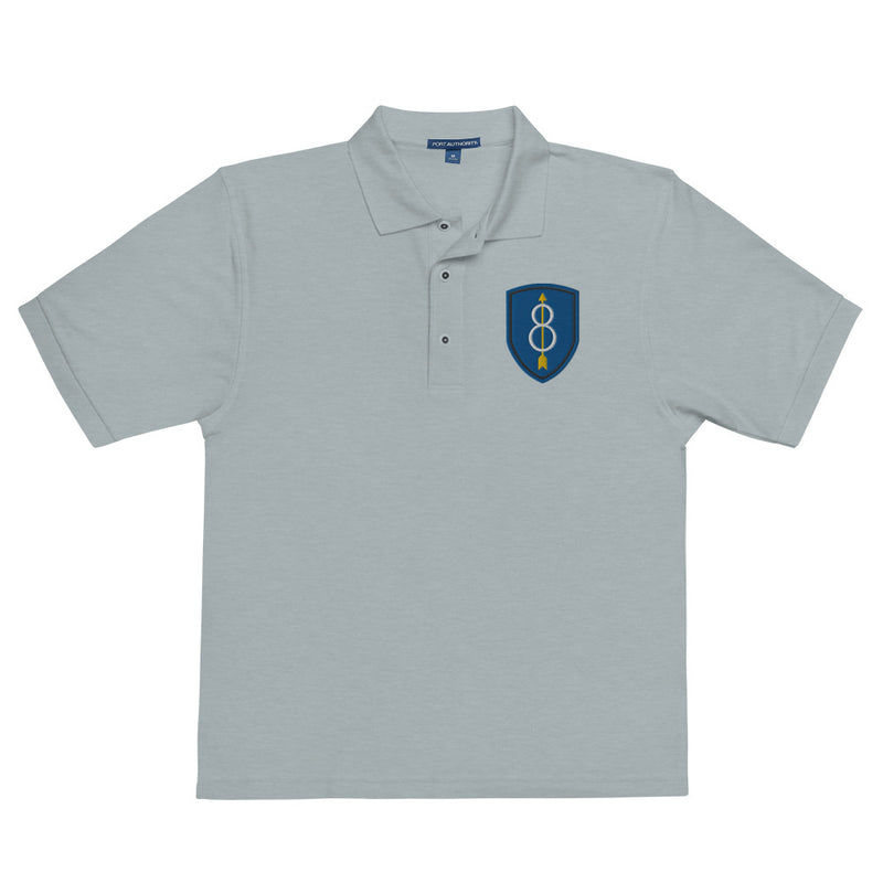 8th Infantry Division Premium Polo Shirt - Cool Heather