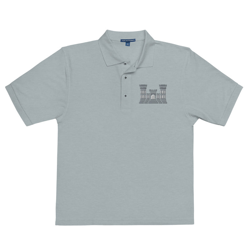 Combat Engineer Premium Polo Shirt - Cool Heather