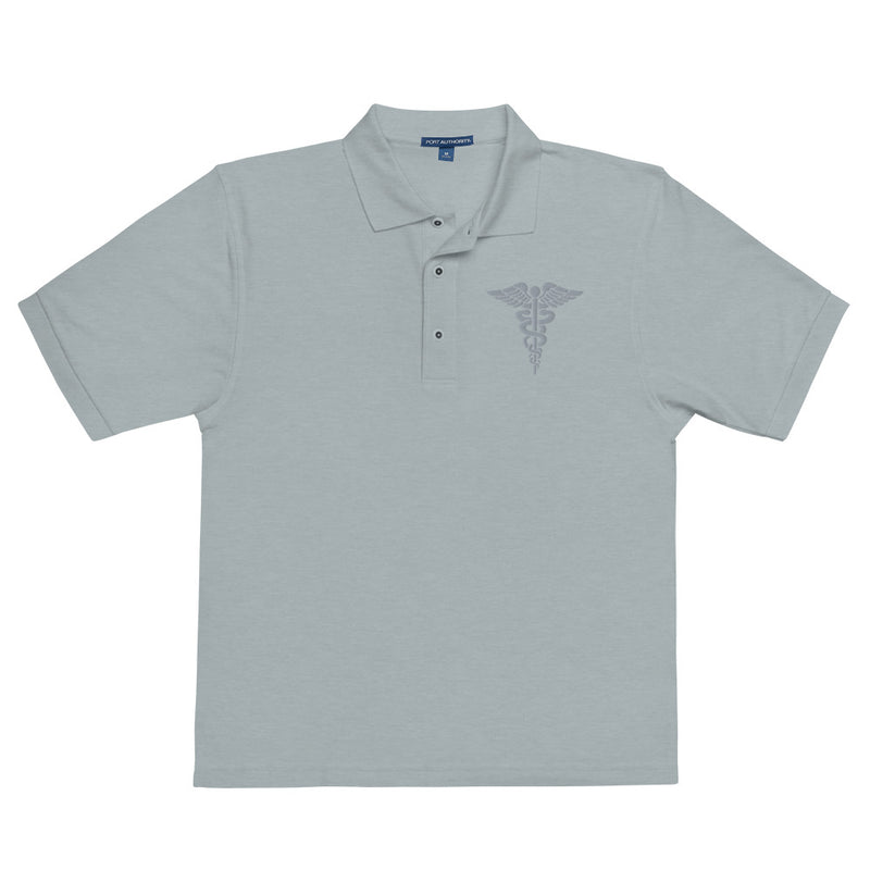 Hospital Corpsman Premium Polo Shirt - Cool Heather