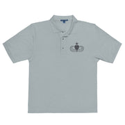 Senior Parachutist Premium Polo Shirt - Cool Heather