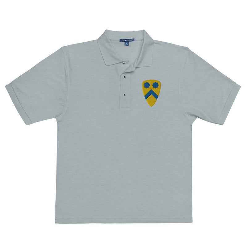 2nd Cavalry Division Premium Polo Shirt - Cool Heather