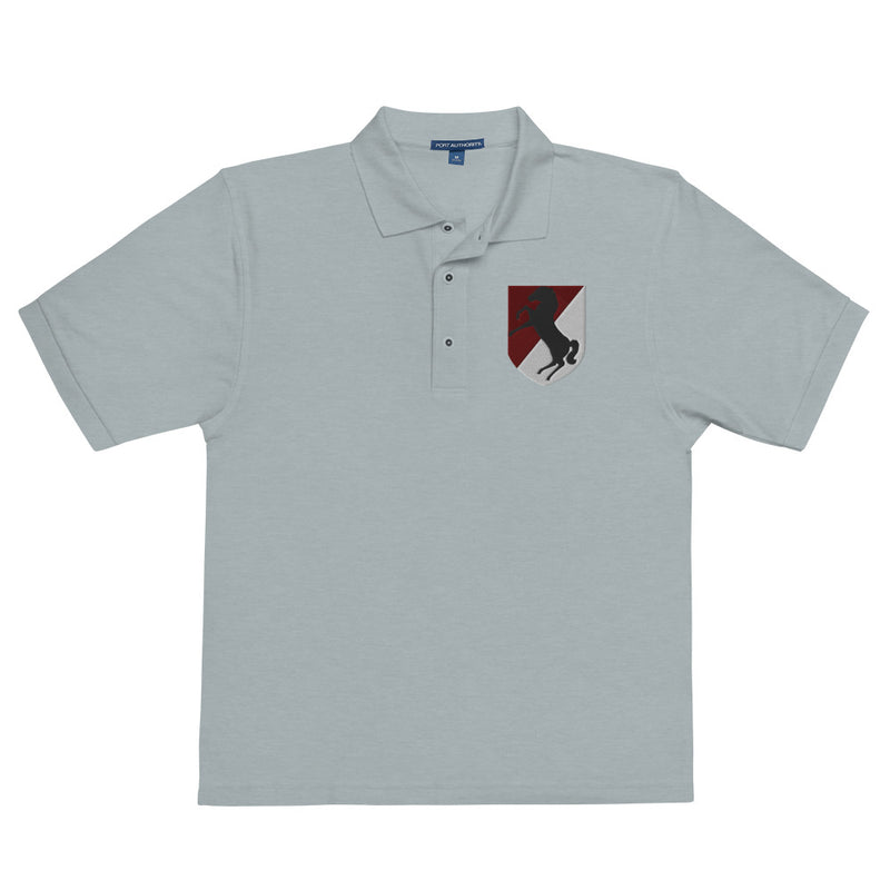 11th Armored Cavalry Regiment Premium Polo Shirt - Cool Heather