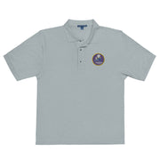 Navy Seabees Premium Polo Shirt - Cool Heather