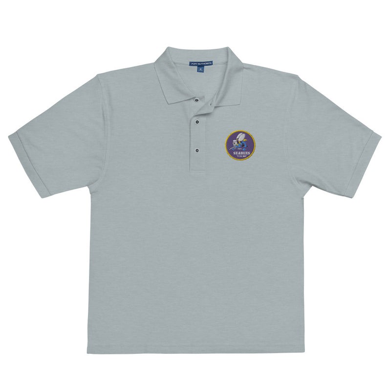 Navy Seabees Premium Polo Shirt - Cool Heather