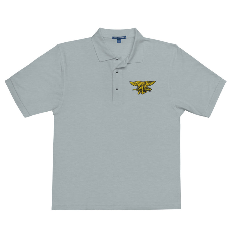 Navy Seals Premium Polo Shirt - Cool Heather