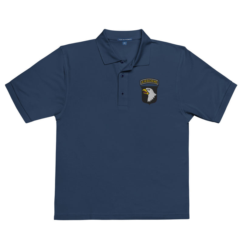 101st Airborne Premium Polo Shirt - Navy