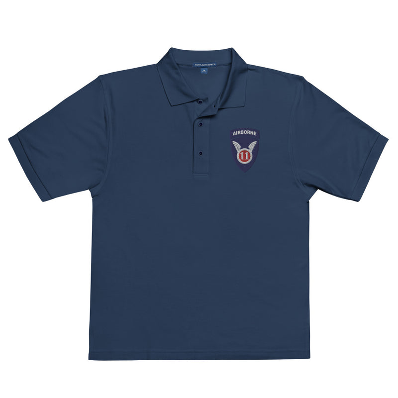11th Airborne Division Premium Polo Shirt - Navy