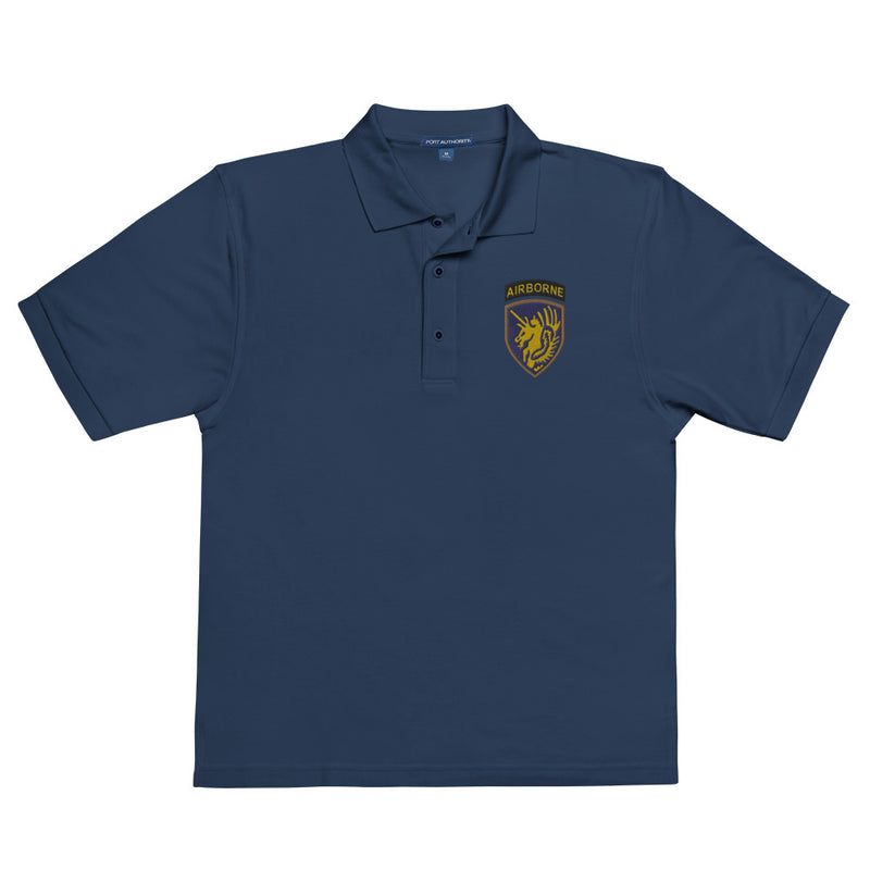 13th Airborne Division Premium Polo Shirt - Navy