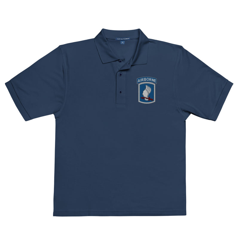 173rd Airborne Brigade Premium Polo Shirt - Navy