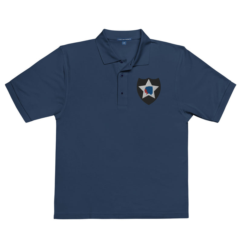 2nd Infantry Division Premium Polo Shirt - Navy