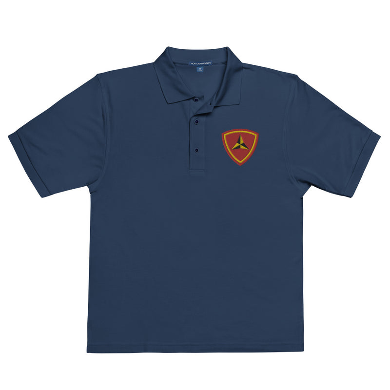 3rd Marine Division Premium Polo Shirt - Navy
